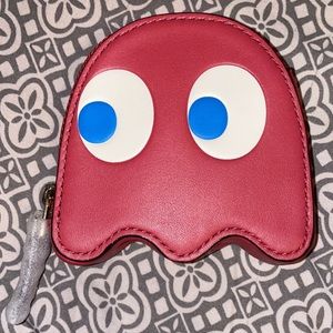 Coach Red Pac-Man Ghost Coin purse